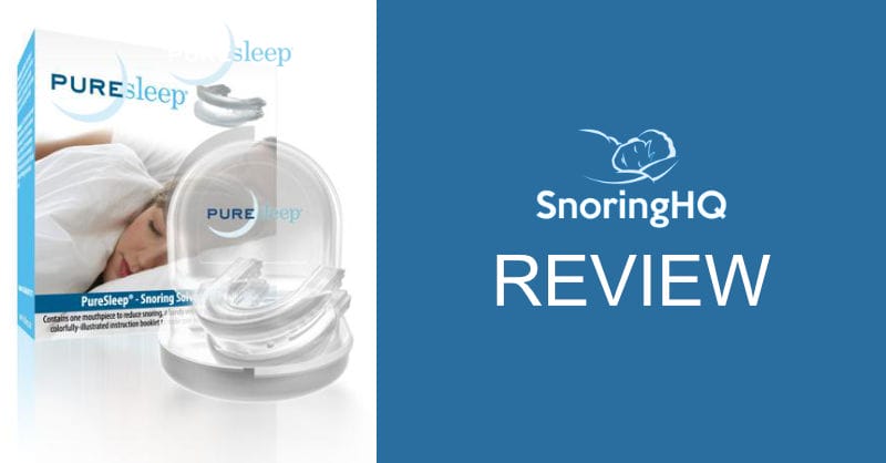 snoringhq review of the puresleep mouthpiece