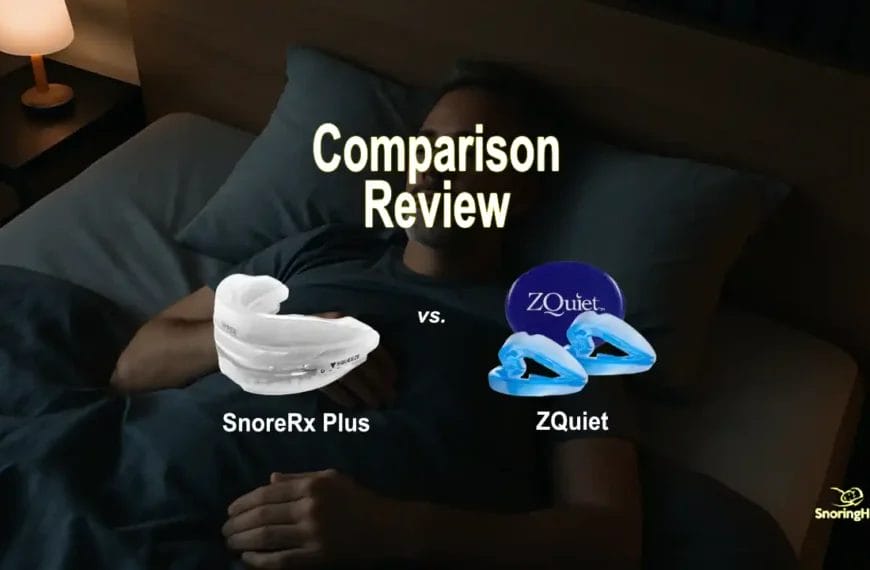 ZQuiet vs SnoreRx Plus Anti-Snoring Mouthpieces Compared