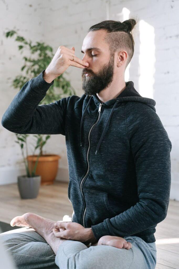 Alternate nostril breathing is one technique ideal for transitioning to nasal breathing