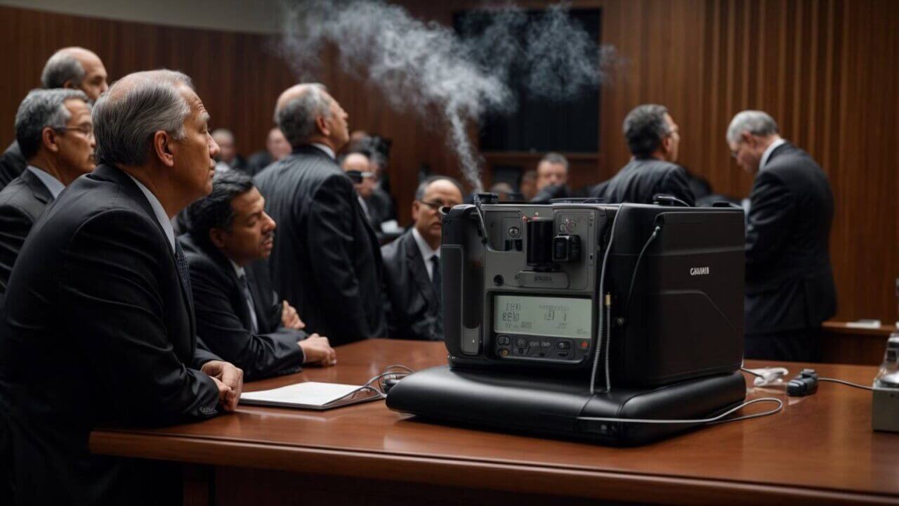 CPAP machine on display