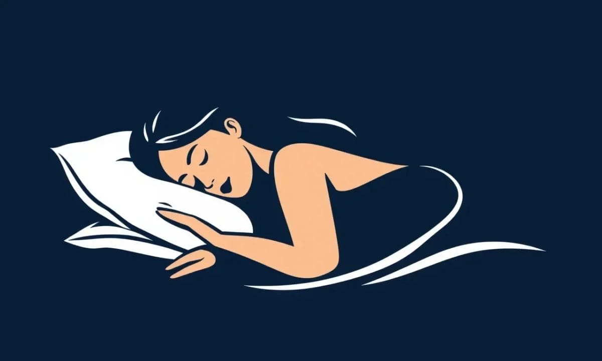 a woman sleeping peacefully with a pillow elevating her head